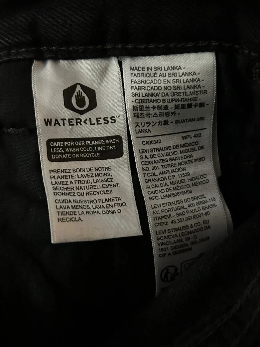 Levi’s ‘94 Baggy Wide Jeans in Dark Grey Size 24 - Picture 8 of 9